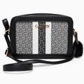 Morral Carven Paris color negro con estampado frontal