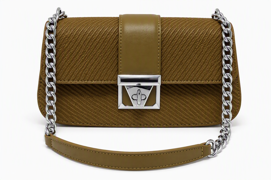 Baguette/morral verde oliva tostado