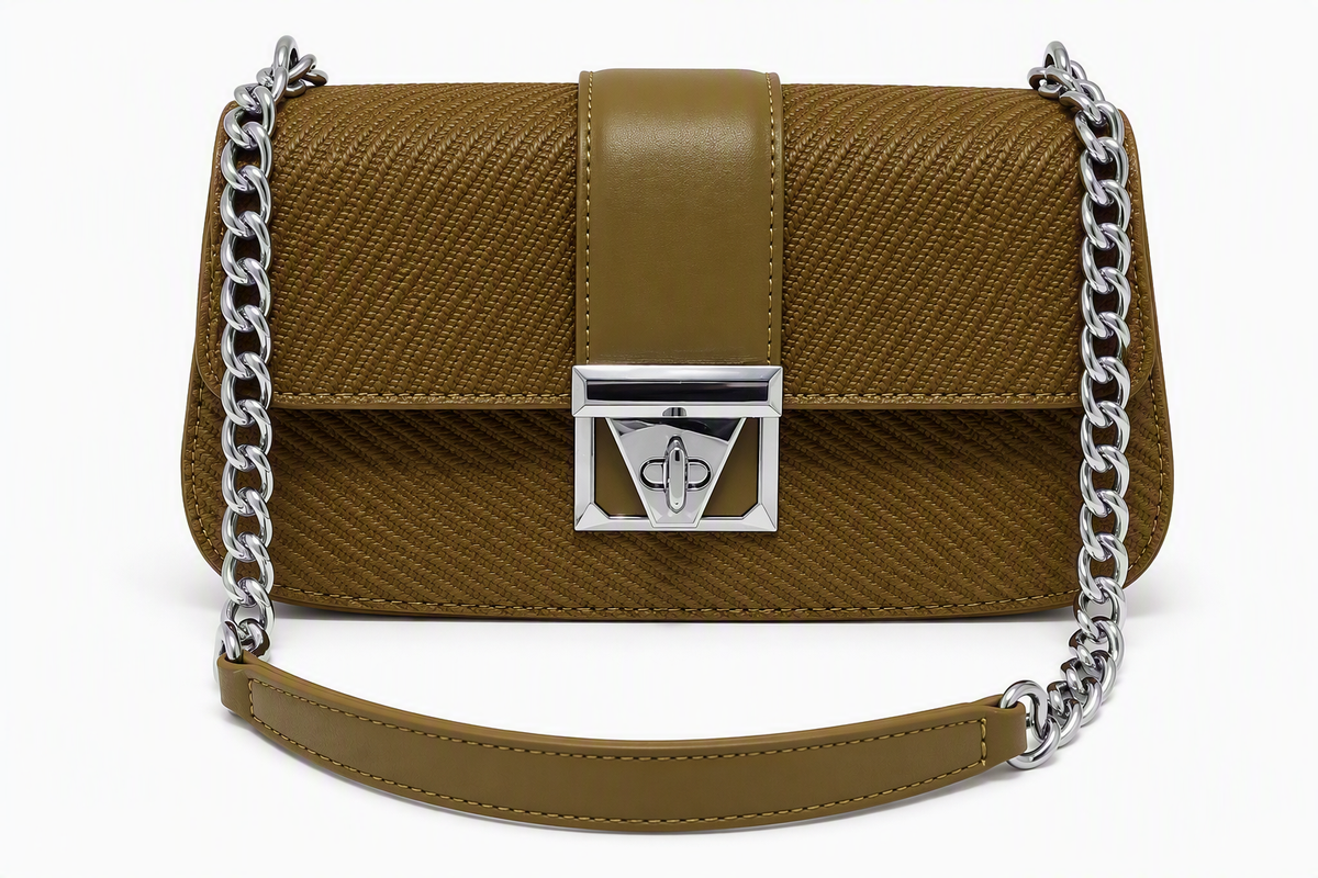 Baguette/morral verde oliva tostado