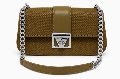 Baguette/morral verde oliva tostado