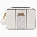 Morral Carven Paris color hueso con estampado frontal
