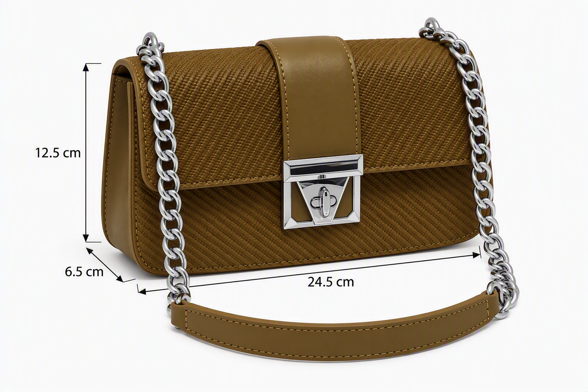 Baguette/morral verde oliva tostado