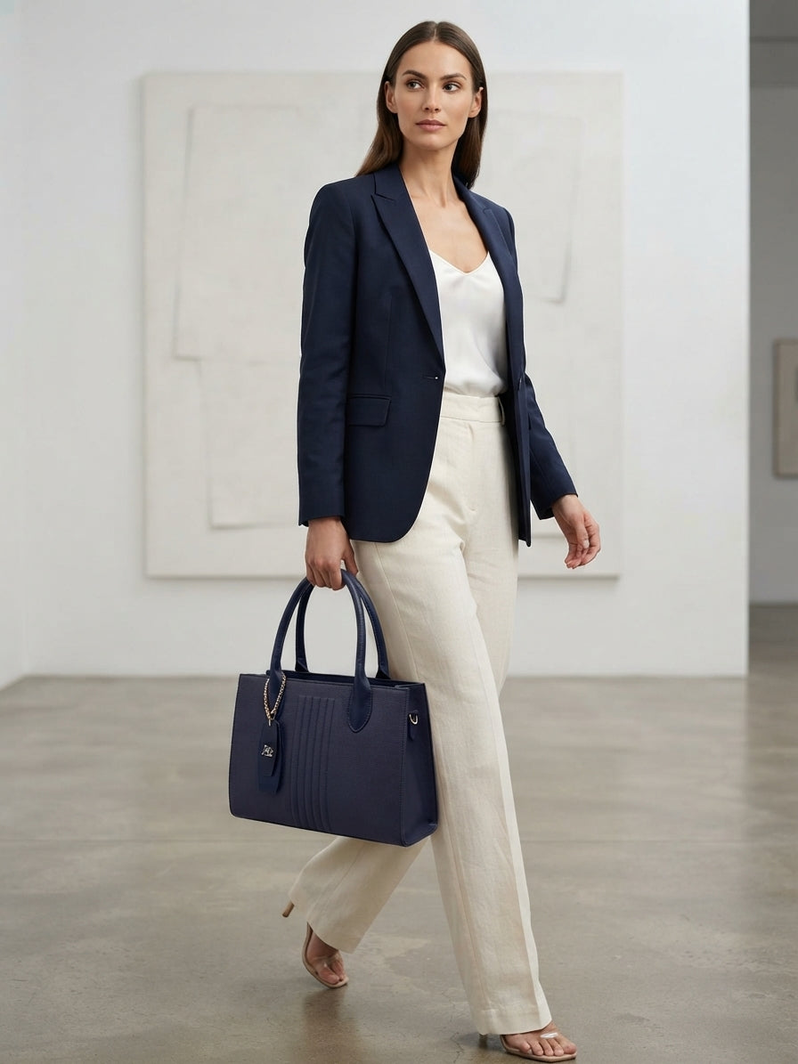 Cartera + billetera Estructurada Athena Bag Blue & Pink
