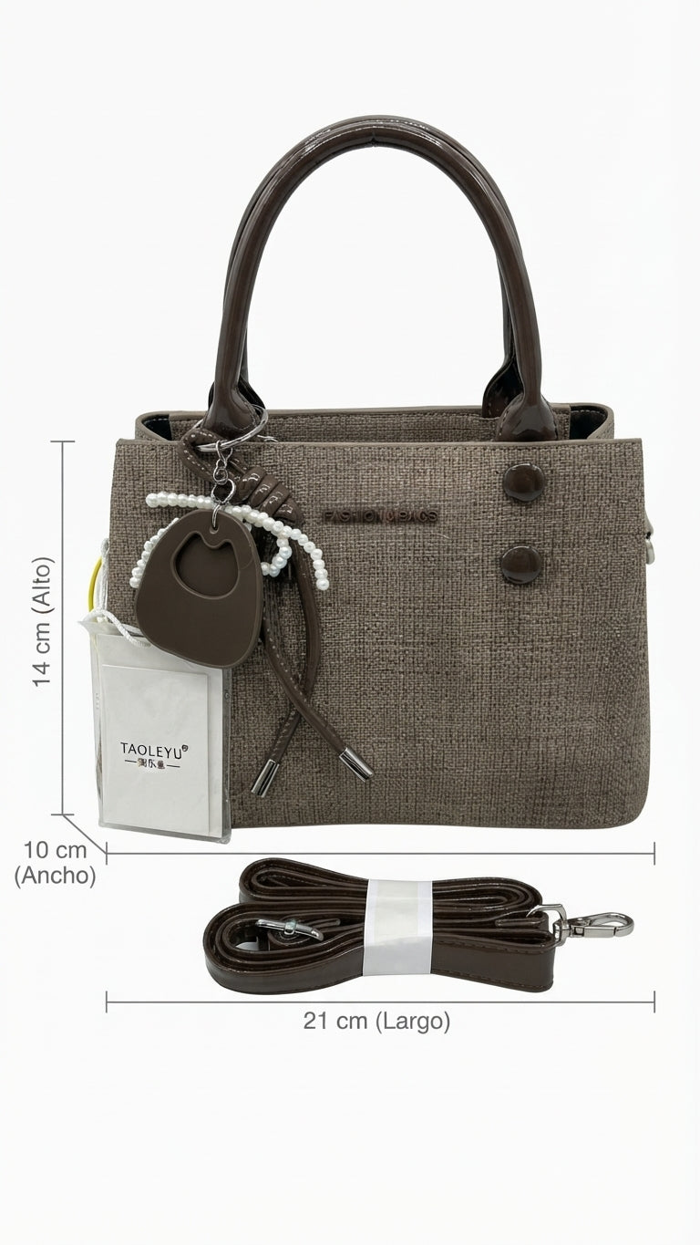 Mini Bag Tao Gris Galleta 🍪