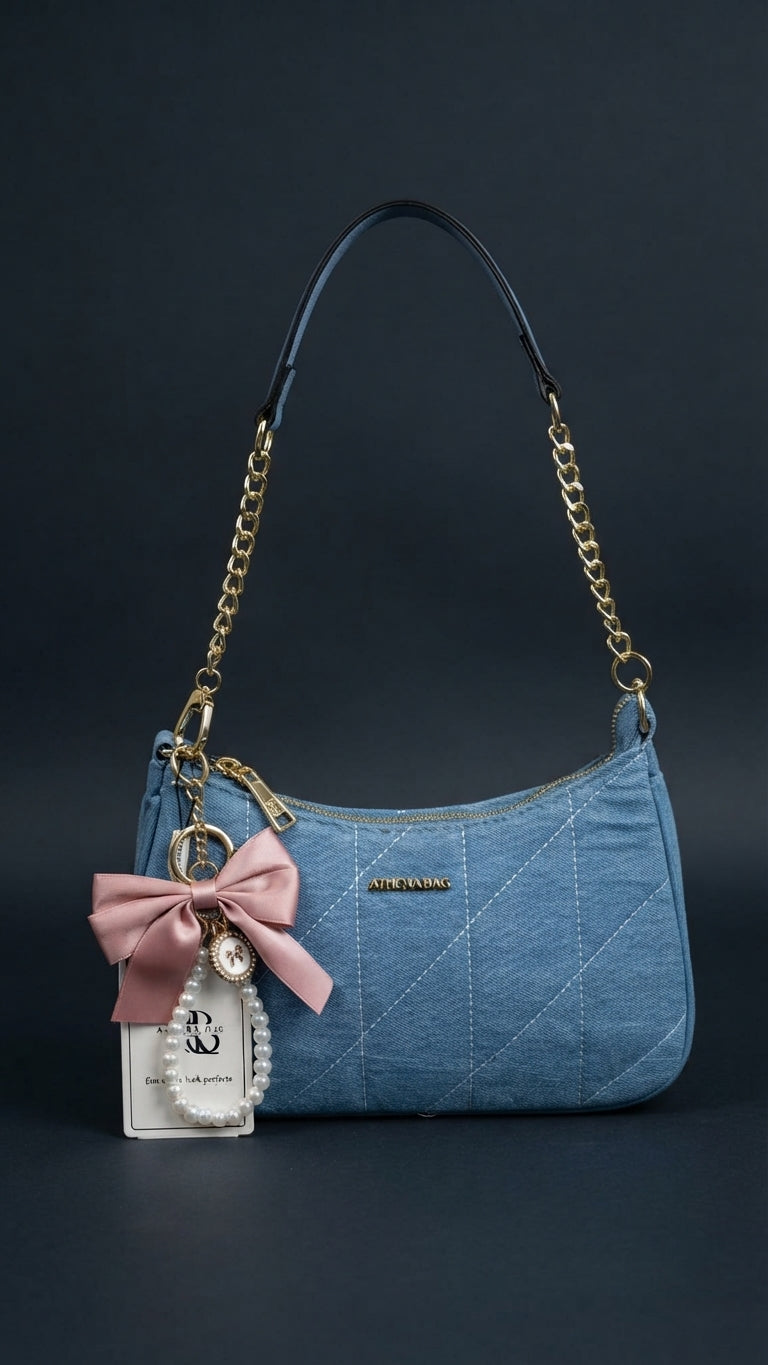 Baguette Athena Bag Índigo 39