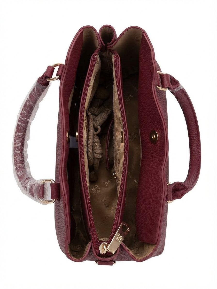 Cartera Unibella Rojo Carmín
