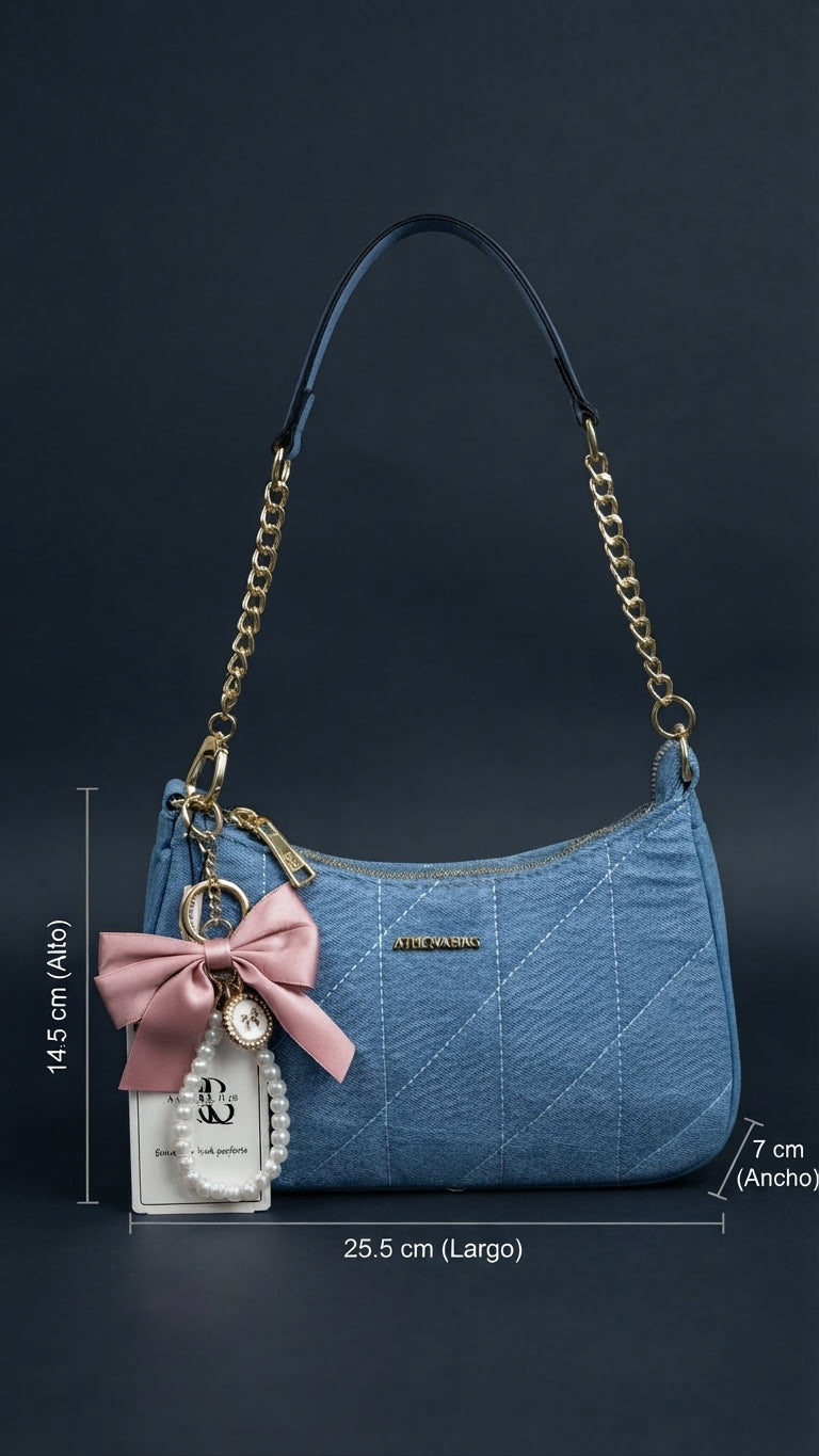Baguette Athena Bag Índigo 39