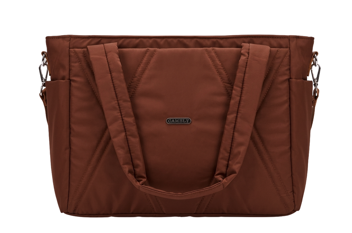 Puffer con 3 compartimentos externos