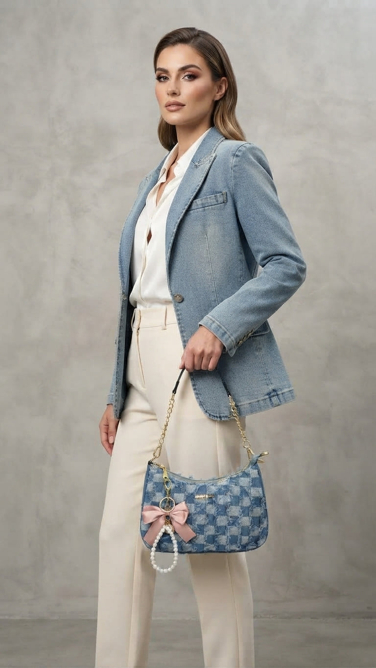 Baguette Athena Bag Índigo 38