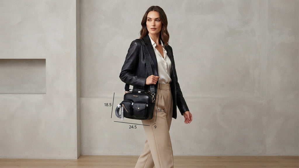 Morral Athena Bag White/ Black - Premium