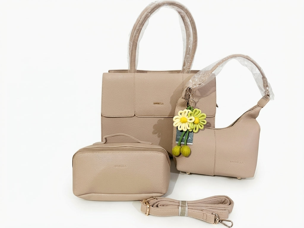 Pack Cartera Unibella Almendra
