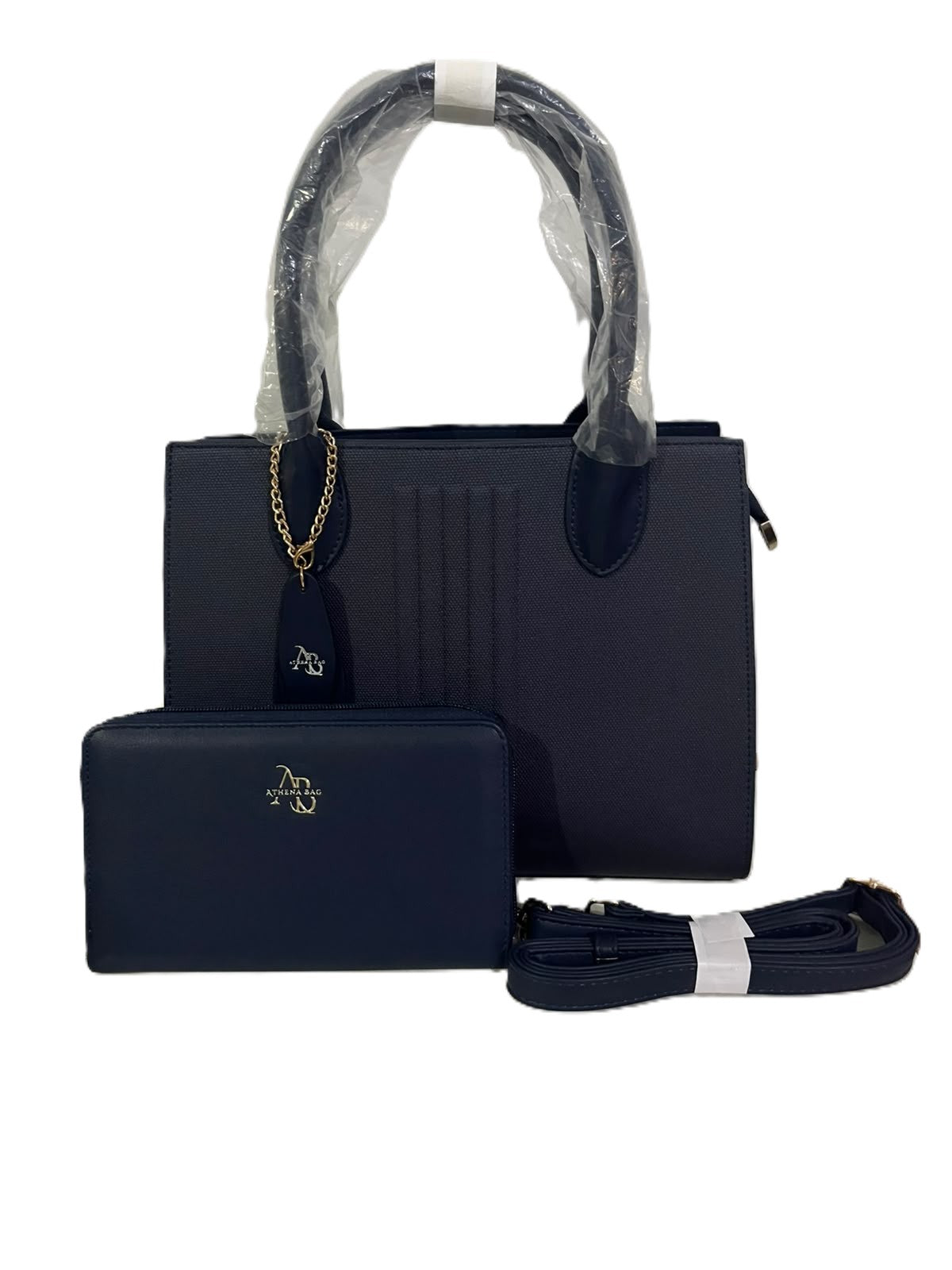 Cartera + billetera Estructurada Athena Bag Blue & Pink