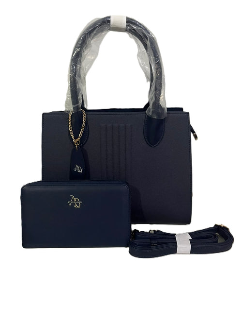 Cartera + billetera Estructurada Athena Bag Blue & Pink