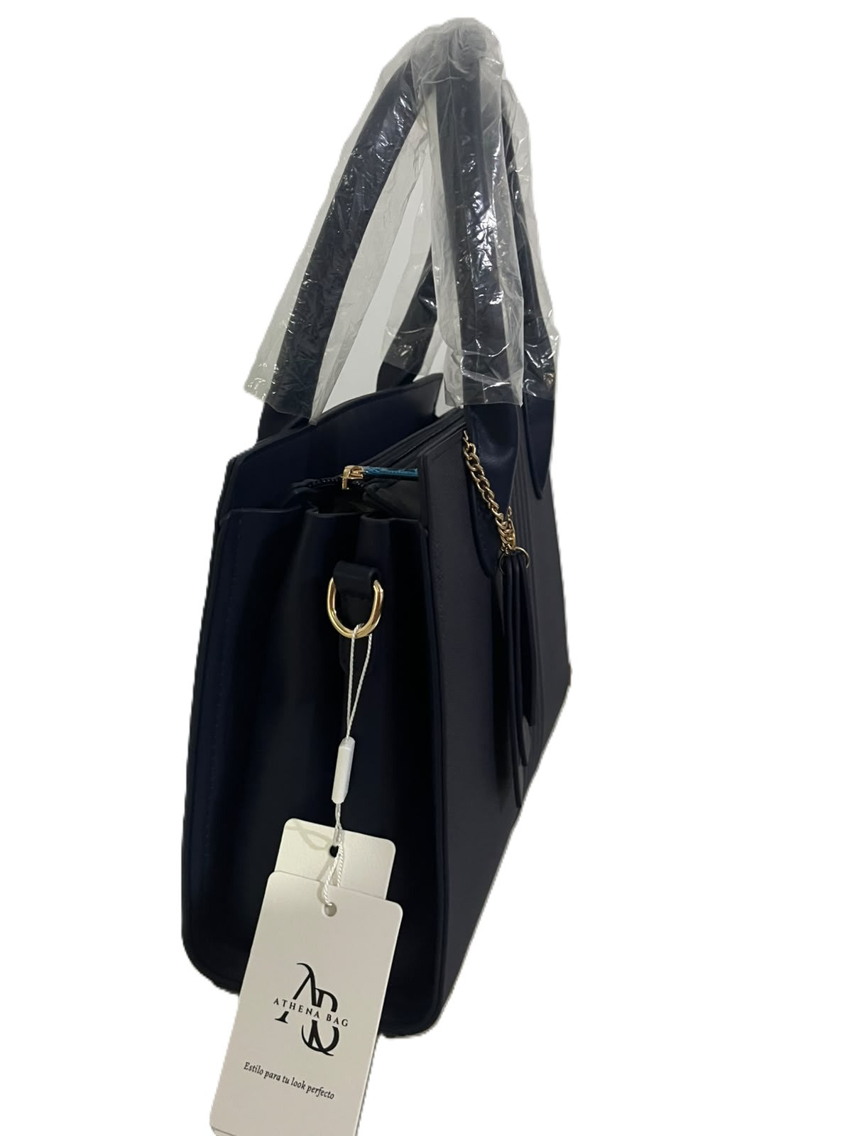 Cartera + billetera Estructurada Athena Bag Blue & Pink