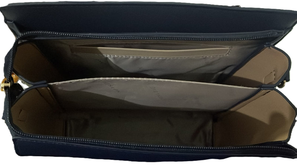Cartera + billetera Estructurada Athena Bag Blue & Pink